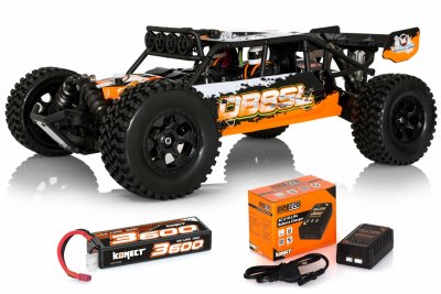 RTR písečná Buggy SL BRUSHLESS 4wd oranžová včetně LiPo sady a nabíječky
