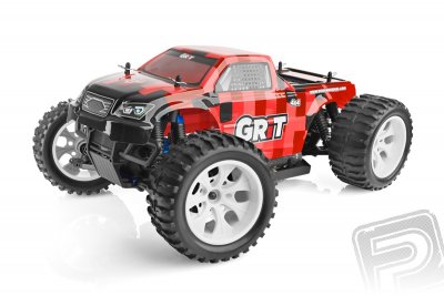 HiMOTO Monster EMXT GRIT 1:10 elektro RTR set 2,4 GHz (červené kostky)