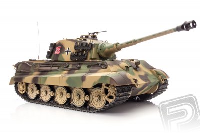 RC tank 1:16 German King Tiger (věž Henschel) kouř. a zvuk. efekty