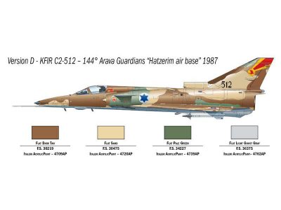 Italeri 1408 Kfir C.2 1/72