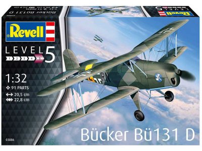 Revell 03886 Bücker Bü 131 1/