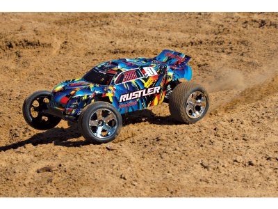 Traxxas Rustler 1:10 RTR modrý