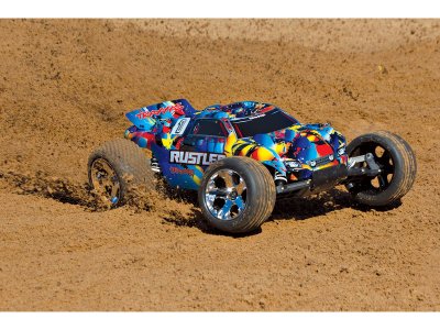 Traxxas Rustler 1:10 RTR modrý