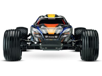 Traxxas Nitro Rustler 1:10 TQi RTR stříbrno-modrý