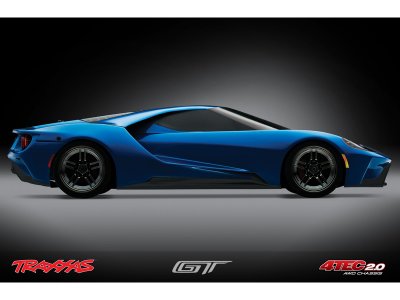 Traxxas Ford GT 1:10 TQi RTR stříbrný