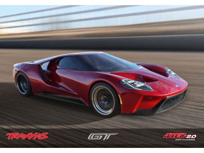 Traxxas Ford GT 1:10 TQi RTR stříbrný