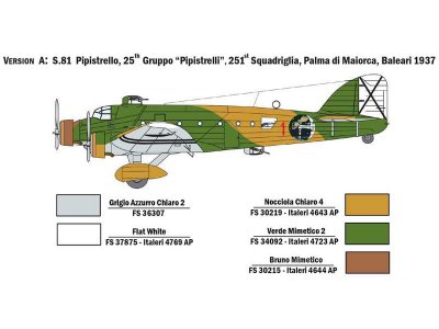 Italeri 1388 S.M.81 Pipistrelo