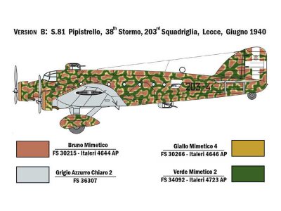 Italeri 1388 S.M.81 Pipistrelo