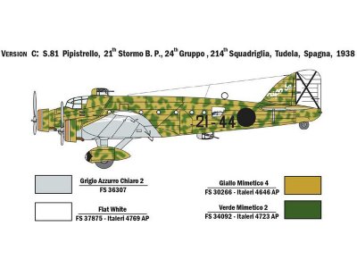 Italeri 1388 S.M.81 Pipistrelo