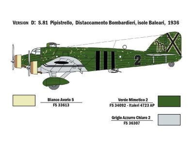 Italeri 1388 S.M.81 Pipistrelo