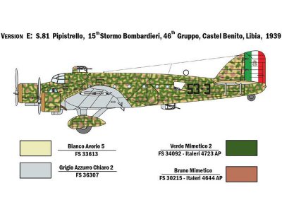 Italeri 1388 S.M.81 Pipistrelo