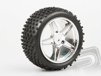 Gumy nalepené – Buggy 1:10, zadní, 2ks (Chrom)