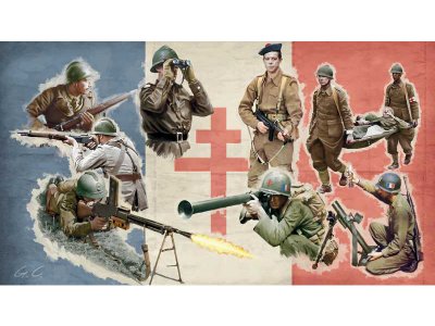 Italeri 6189 WWII French infan