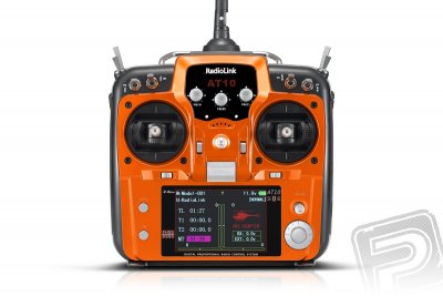 Vysílač AT10II s přijímačem R12DS + telem. modul