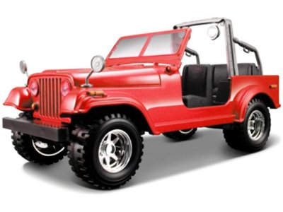Bburago Jeep Wrangler 1:24 červená