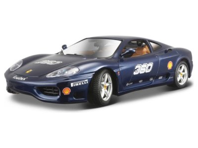 Bburago Ferrari 360 Challenge 1:24 modrá metalíza