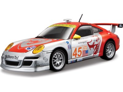 Bburago Porsche 911 GT3 RSR 1:24 stříbrná