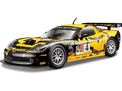 Bburago Chevrolet Corvette C6R 1:24 žlutá
