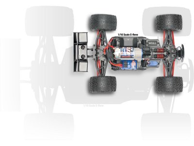 Traxxas E-Revo 1:16 RTR zelené