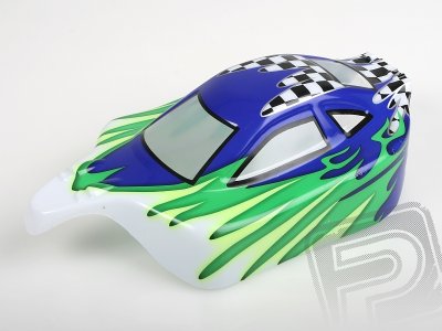 Karosérie lakovaná Himoto Buggy 1:10 (modro-zeleno-bílá)