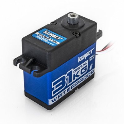 KONECT 31 kg CORELESS HiVOLT WATERPROOF Digital servo (31kg-0,09s/60°)