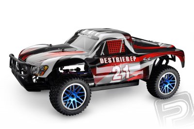 HIMOTO Short Course 1/10 scale RTR 4WD 2,4GHz - červené