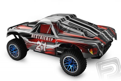HIMOTO Short Course 1/10 scale RTR 4WD 2,4GHz - červené