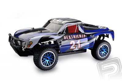 HIMOTO Short Course 1/10 scale RTR 4WD 2,4GHz - modré
