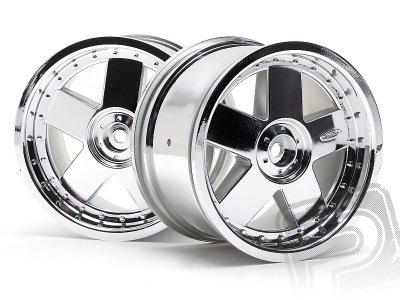 GT 5 chromové disky (83x56mm/2ks)