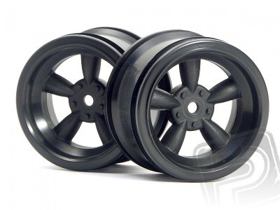 VINTAGE 5 paprskové disky 31mm, černé (6mm OFFSET)