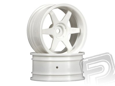 TE37 disky 26mm Bílé (6mm offset) 2ks