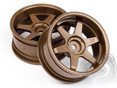 TE37 disky 26mm Bronzové (6mm offset) 2ks