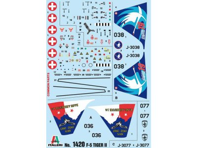 Italeri 1420 F-5E Swiss Air Fo
