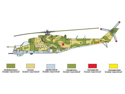 Italeri 35103 UH-1C a Mi-24D
