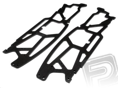 CG šasi CFK (3mm) - Carbon