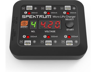 Spektrum nabíječ Micro 6-port DC/USB