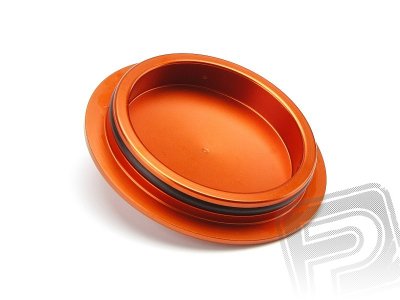 Alu víčko pro vzduchový filtr (oranžový)