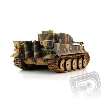 TORRO tank 1/16 RC Tiger I dřívejší verze vícebarevná kamufláž - infra IR