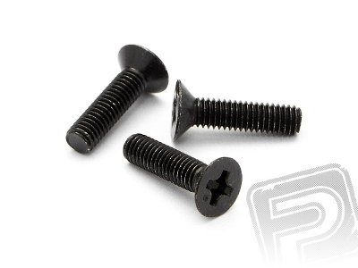 Šroub se zápustnou hlavou M3x12mm (6ks)