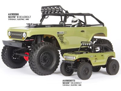 Axial SCX24 Deadbolt 1:24 4WD RTR červený