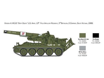 Italeri 6574 Tank M110 1:35