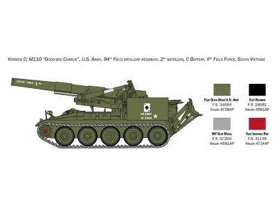 Italeri 6574 Tank M110 1:35
