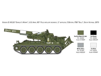 Italeri 6574 Tank M110 1:35
