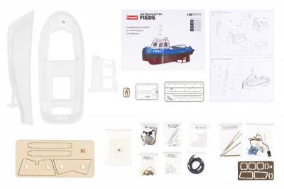 Fiede přístavní remorkér 1:50 kit