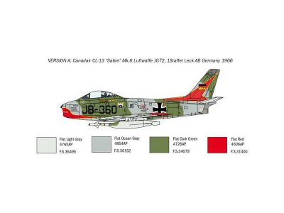 Italeri 2799 F-86E sabre 1:48