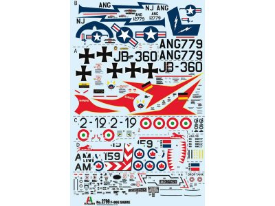 Italeri 2799 F-86E sabre 1:48