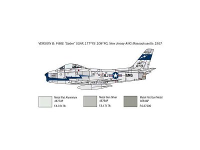 Italeri 2799 F-86E sabre 1:48