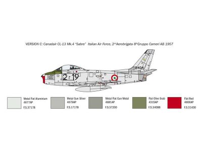 Italeri 2799 F-86E sabre 1:48