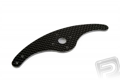 Páka serva uhlíková dvouramenná oblouková 110 x 31mm