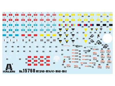 Italeri Semoventi M13/40, M14/41, M40 a M41 (1:56)